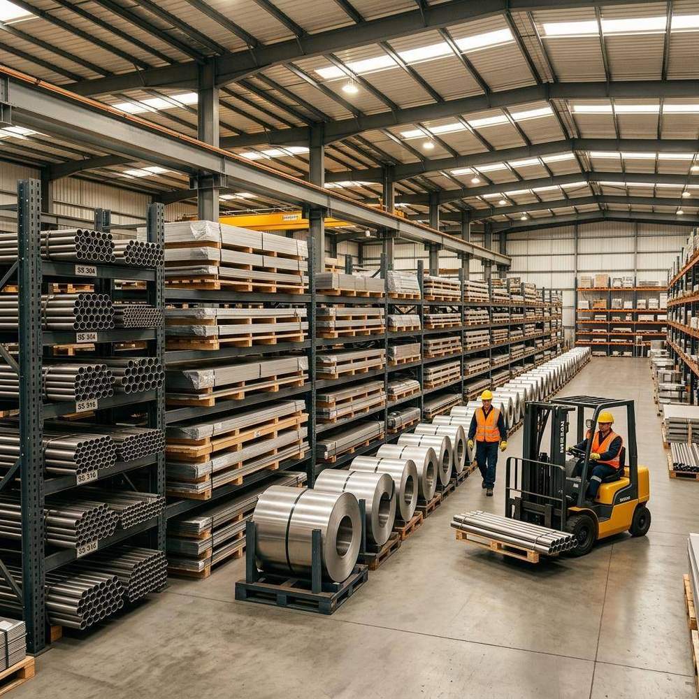 Tatvam Overseas Inc Warehouse Stainless Steel Stock Mumbai Kalbadevi