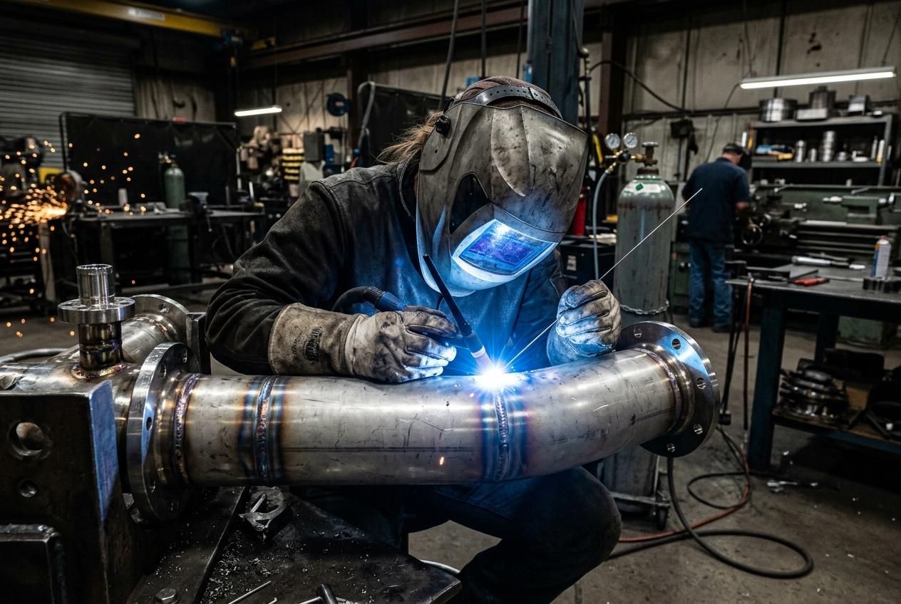 Steel welding and quality inspection